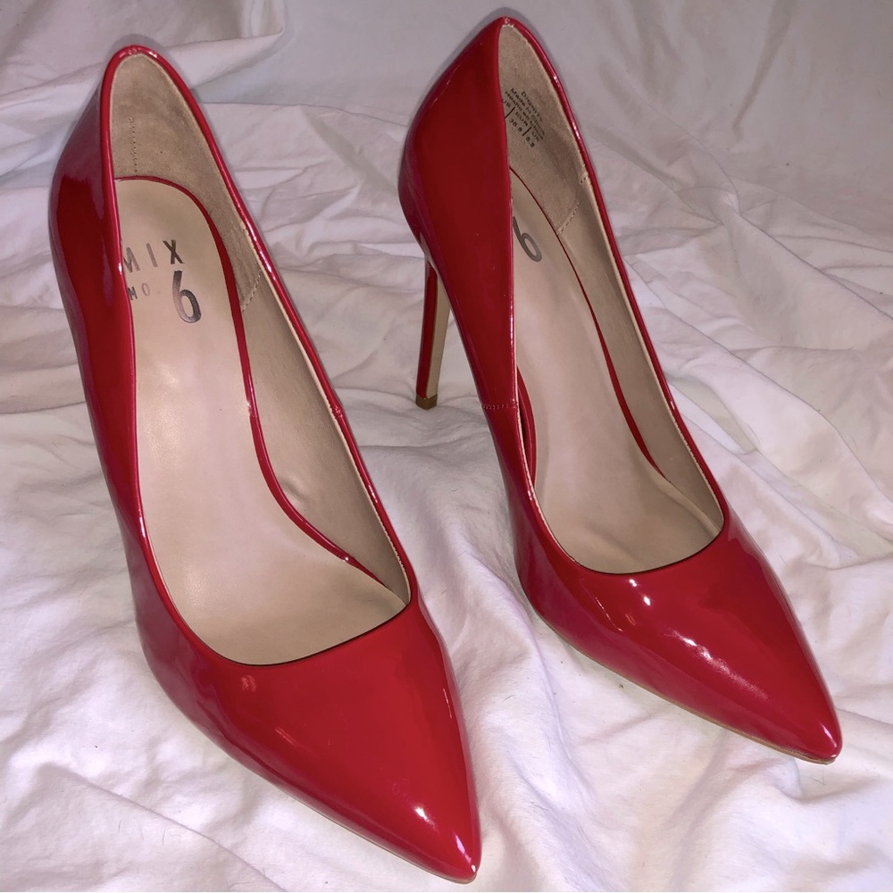 MIX No. 6 Red Patent  Pumps (8M)